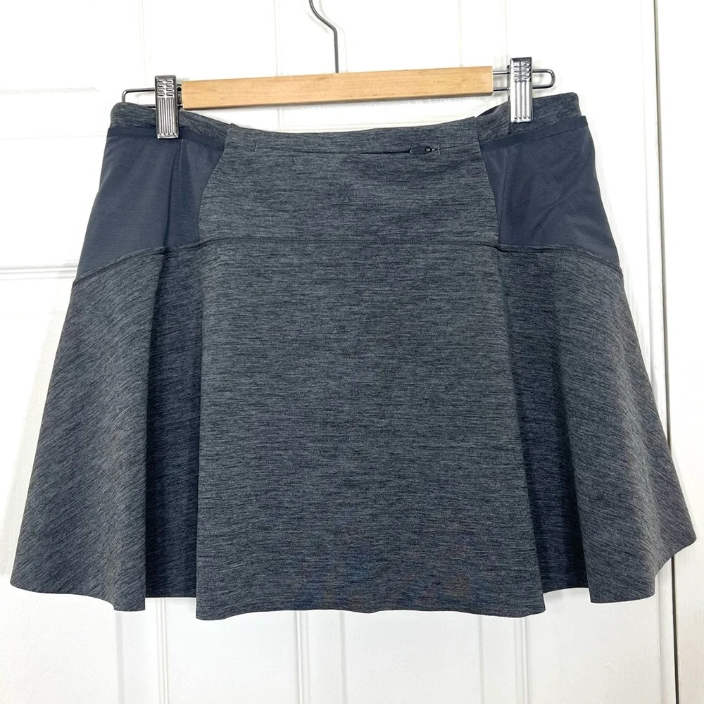 Athleta Match Point Skort Gray Size M Tennis Sporty Skirt